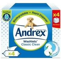 Andrex Toilet Tissue Classic Clean Washlets Moist 36 Wipes