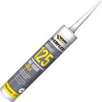 Everbuild Everflex 125 One Hour Caulk Decorator Filler and Sealant 300ml (125C3)