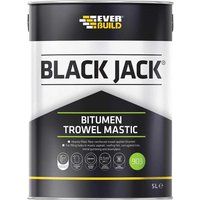 90305 903 Bitumen Trowel Mastic 5L, Black, 5 Litre - Everbuild