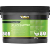 Everbuild 701 Non Slip Tile Adhesive, White, 7.5 kg