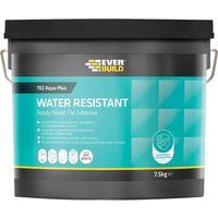Everbuild 702 Water Resistant Wall Tile Adhesive, Off White, 7.5 kg