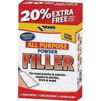 Everbuild EVBFILL15 All Purpose Powder Filler, White, 450 g