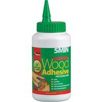 EVERBUILD - 5 MINUTE POLYURETHANE WOOD ADHESIVE LIQUID - 750grm - BROWN