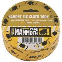 Everbuild Mammoth Capet Fix Cloth Tape, Clear, 50 mm x 25 m
