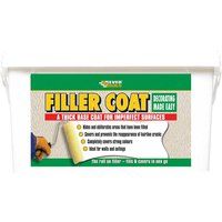 Everbuild Filler Coat Thick Base Coat, White, 5 Litre