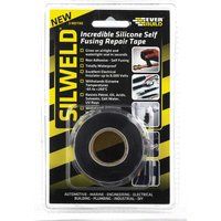 Everbuild Silweld Silicone Self-Fusing Emergency Repair Tape for Water Hose, Air Pipe and Insulating Electrical Wires - Black - 3m
