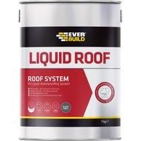 Everbuild AQUASEAL LIQUID ROOF Roofing Repair & Waterproofer SLATE GREY 7KG