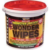 Everbuild MONSTERW Wonder Wipes Multi-Use Cleaning Wipes, Monster 500 Wipes