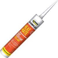 Everbuild Heatmate Heat Resistant Silicone Sealant Black | RED C3 Cartridge