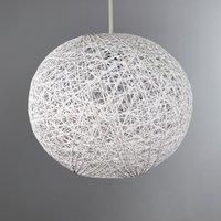 Abaca Ball 27cm White Easy Fit Pendant White