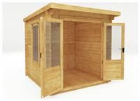 Mercia 2.4m x 2.4m Pent Log Cabin - 19mm