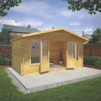 Mercia 5m x 3m 28mm Wall Retreat Log Cabin