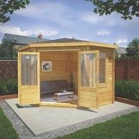 Mercia 3m x 3m 28mm Wall Corner Cabin