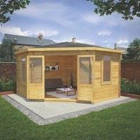 Mercia 4m x 4m 28mm Wall Corner Cabin