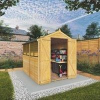 Mercia 8 x 6ft Overlap Apex Shed - Installation Included