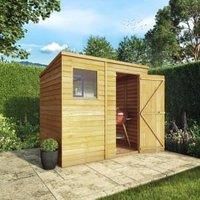 Mercia 7 x 5ft Overlap Pent Shed - incl. Installation