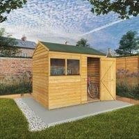 Mercia 8 x 6ft Overlap Reverse Apex Shed - Installation Included