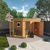 Mercia 11 x 7ft Summerhouse with Side Shed - Installation Included