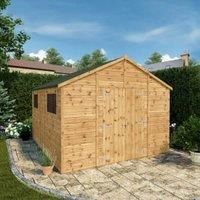 Mercia 12ft x 10ft Premium Shiplap Modular Workshop Shed - Including Installation