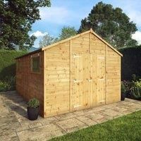 Mercia 14ft x 10ft Premium Shiplap Modular Workshop Shed - Including Installation