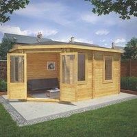 Mercia 5m x 3m 34mm Double Glazed Corner Lodge Grande