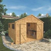 Mercia 12 x 10ft Premium Shiplap Apex Workshop Timber Shed