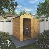 Wooden Garden Shed 6x4 Outdoor Storage Building, Shiplap, Apex Roof (6 x 4 / 6Ft x 4Ft) (No Windows)