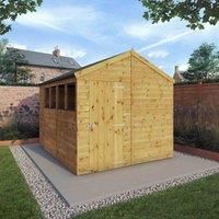Mercia Garden Products Mercia 10 x 8ft Shiplap Apex Shed  wilko