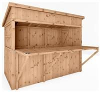 Mercia Premium 9' x 4' Pressure Treated Garden Bar plus Shutters