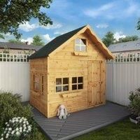Country Living Premium Ribble 8ft x 8ft Corner Summerhouse Painted + Installation  Thorpe Towers Grey