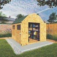 Premium Outdoor 8ft x 8ft Shiplap T&G Dutch Barn Garden Shed