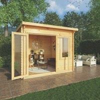 Mercia 3m x 3m Elite Pent Log Cabin (28mm)