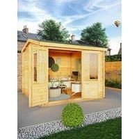 Mercia 3m x 3m Home Office Elite Log Cabin (28mm)
