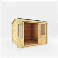 Mercia 3m x 3m Home Office Elite Log Cabin (34mm)