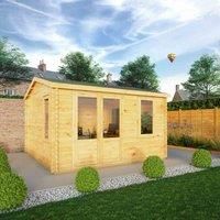 Mercia 4m x 4m Home Office Elite Log Cabin (28mm)