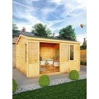 Mercia 4m x 4m Home Office Elite Log Cabin (28mm)