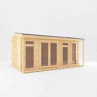 Mercia 5x3m Thoresby Insulated Garden Room with White UPVC, none