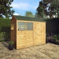 Mercia 8 x 6ft Shiplap Reverse Apex Shed with Assembly