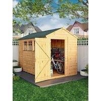 Mercia 10 x 6 Woodsman Shiplap Apex Shed, Brown