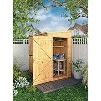 Mercia 6 x 4 Woodsman Shiplap Pent Shed, Brown
