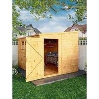 Mercia 10 x 8 Woodsman Shiplap Pent Shed, Brown