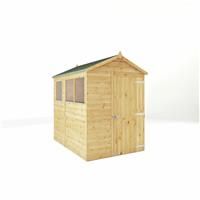 7 x 5 Mercia Shiplap Apex & Reverse Apex Shed - Windowless