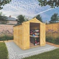 Mercia 8 x 6ft Double Door Windowless Timber Overlap Apex Shed