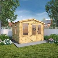 Log Cabin 3.3m x 3m Outdoor Office Building Studio Summerhouse Garden Room 19mm