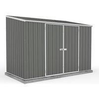 Absco Space Saver 10' x 5' Woodland Grey Pent Metal Shed