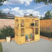 Wooden Greenhouse 6x3 Outdoor Garden Victorian Style Potting Shed 6ft 3ft
