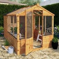 Mercia Wooden 10 x 6ft Greenhouse Combi Shed