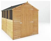 Mercia Wooden 8 x 6ft Overlap Garden Shed