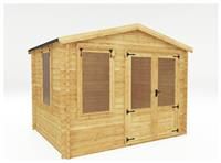 Mercia 3.3m x 2.6m Garden Log Cabin.
