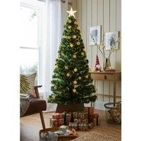 Robert Dyas 6ft Tree With Top Star & Light Up Baubles